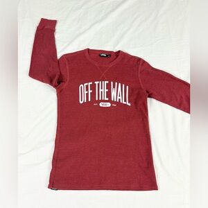 Vans Off The Wall Girl Long Sleeve Top Size L
